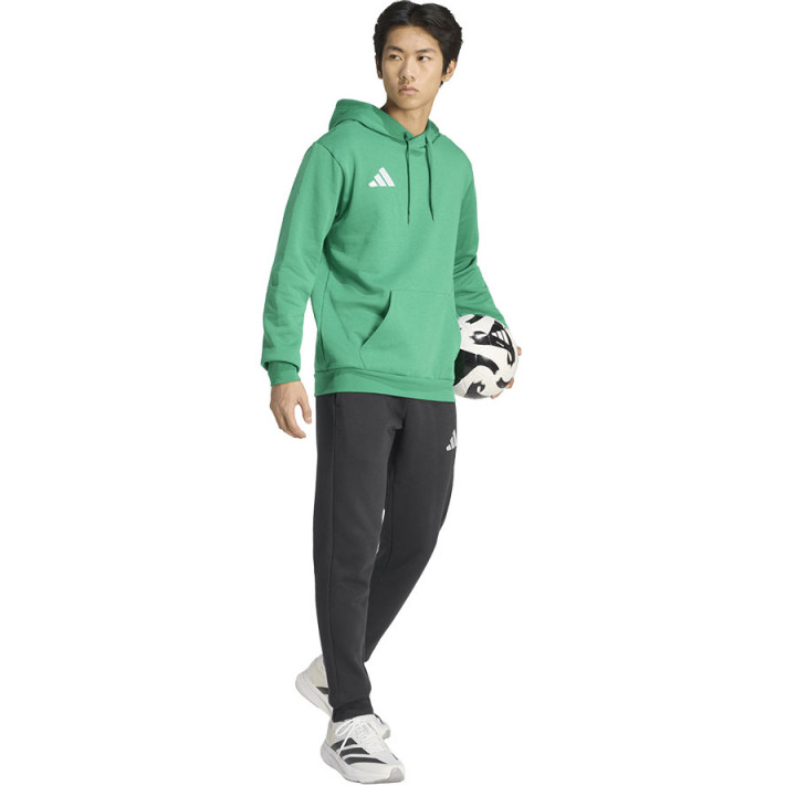Bluza bawełniana z kapturem męska adidas Entrada 26 zielona | VUX.pl