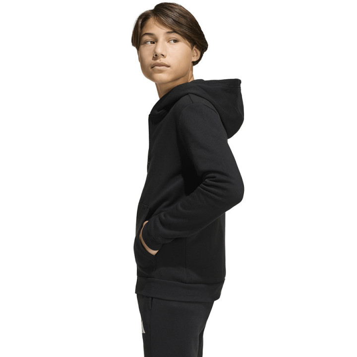 Bluza rozpinana z kapturem junior adidas Entrada 26 czarna | VUX.pl