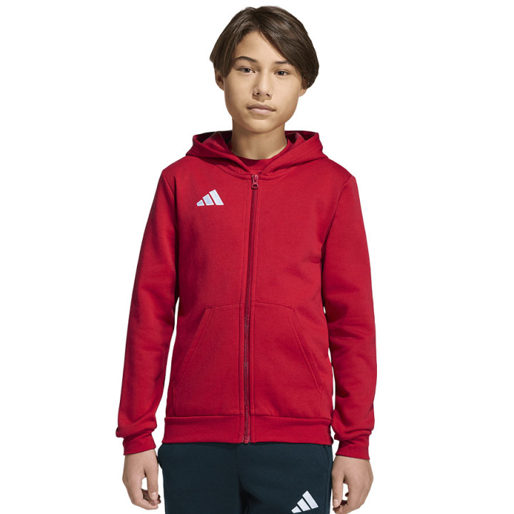 Bluza rozpinana z kapturem junior adidas Entrada 26 KH1781 | VUX.pl