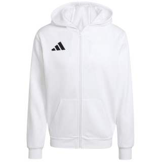 Bluza rozpinana z kapturem junior adidas Entrada 26 biała | VUX.pl