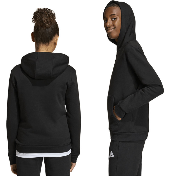 Bluza z kapturem junior adidas Entrada 26 czarna JZ6569 | VUX.pl