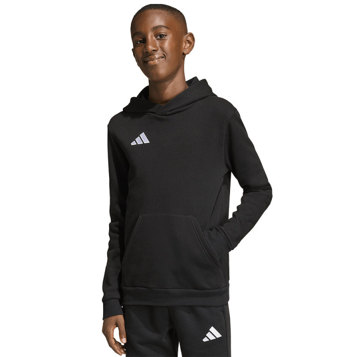 Bluza z kapturem junior adidas Entrada 26 czarna JZ6569 | VUX.pl