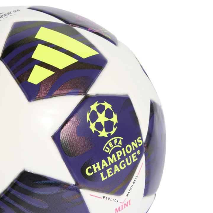 Piłka nożna rekreacyjna adidas UCL Mini fioletowa JX9099 | VUX.pl