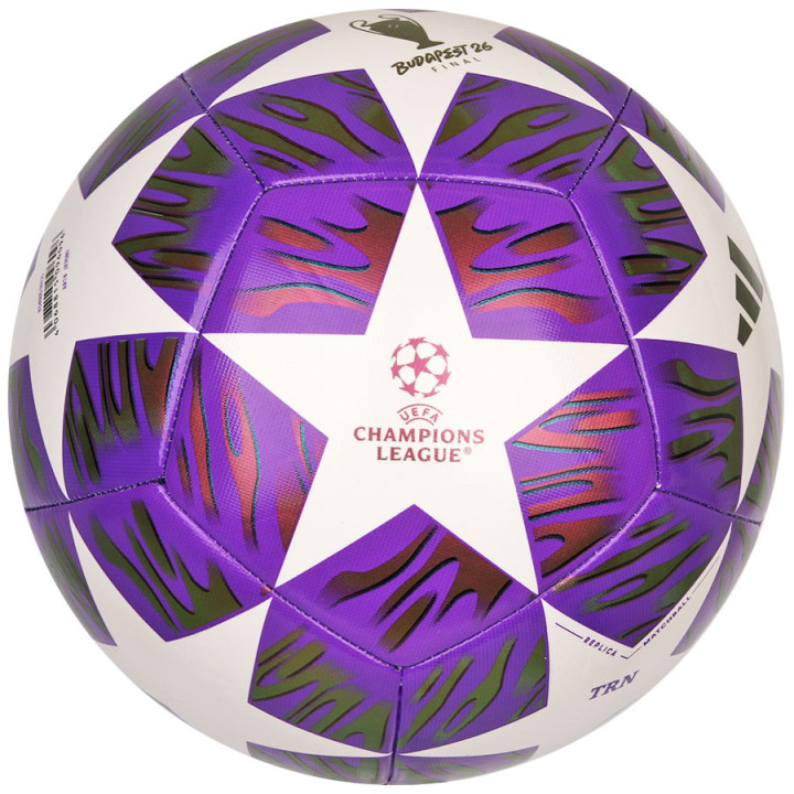 Piłka nożna treningowa adidas UCL Training 25/26 fioletowa | VUX.pl