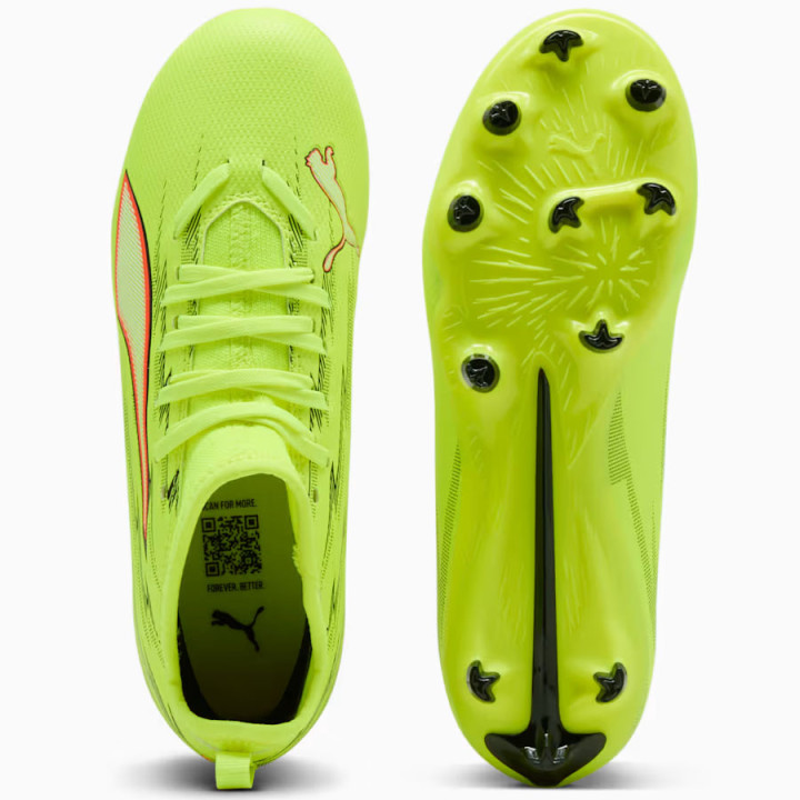 Korki lanki junior Puma Ultra 6 Match FG/AG żółte 108701-01 | VUX.pl