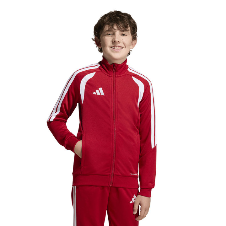 Bluza treningowa rozpinana junior adidas TIRO 26 czerwona | VUX.pl
