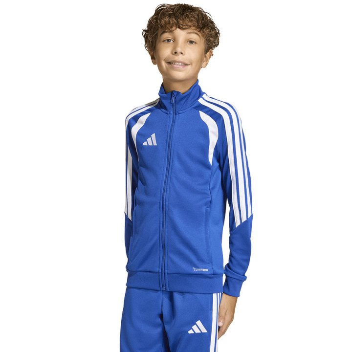 Bluza treningowa junior adidas Tiro 26 niebieska z zamkiem | VUX.pl