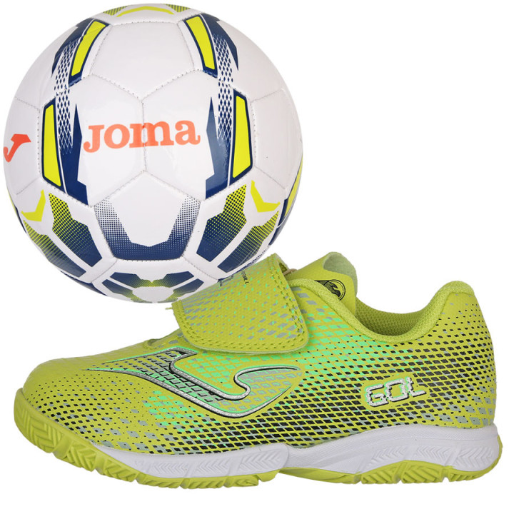 Buty halowe IN sznurowane dziecięce Joma GOL zielone | VUX.pl