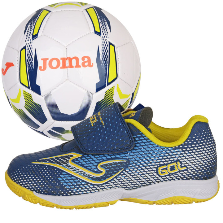 Buty piłkarskie halowe IN junior Joma GOL niebieskie | VUX.pl
