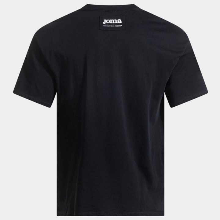 T-shirt bawełniany męski Joma Urban Street czarny 104121.100 | VUX.pl
