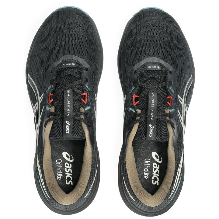Buty biegowe męskie Asics GEL-PULSE 17 GTX czarne 1011C154 | VUX.pl