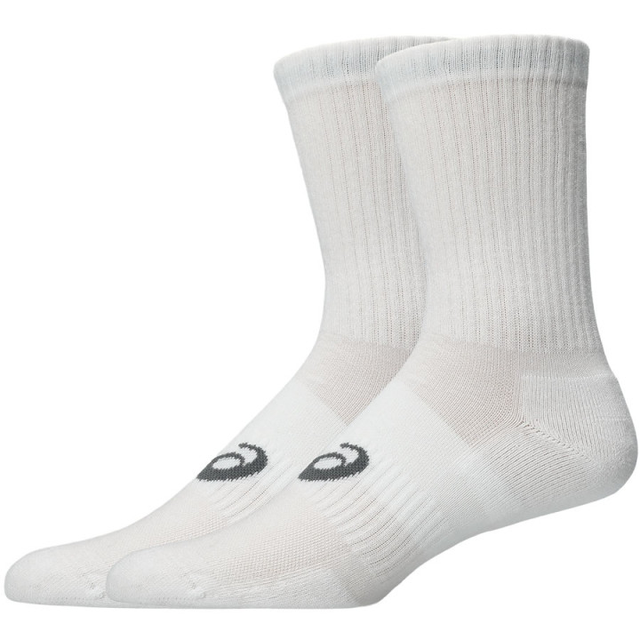 Skarpety z elastanem Asics 3 Pack CREW I białe 3033C298 100 | VUX.pl