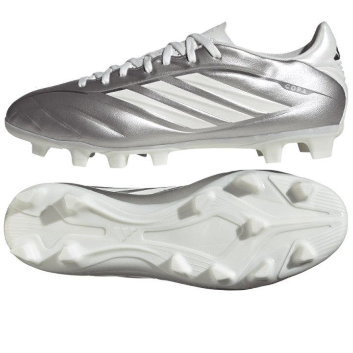 Korki lanki adidas COPA PURE IV Club FG/MG srebrne JR6186 | VUX.pl