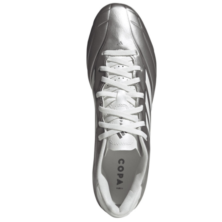 Korki lanki adidas COPA PURE IV Club FG/MG srebrne JR6186 | VUX.pl