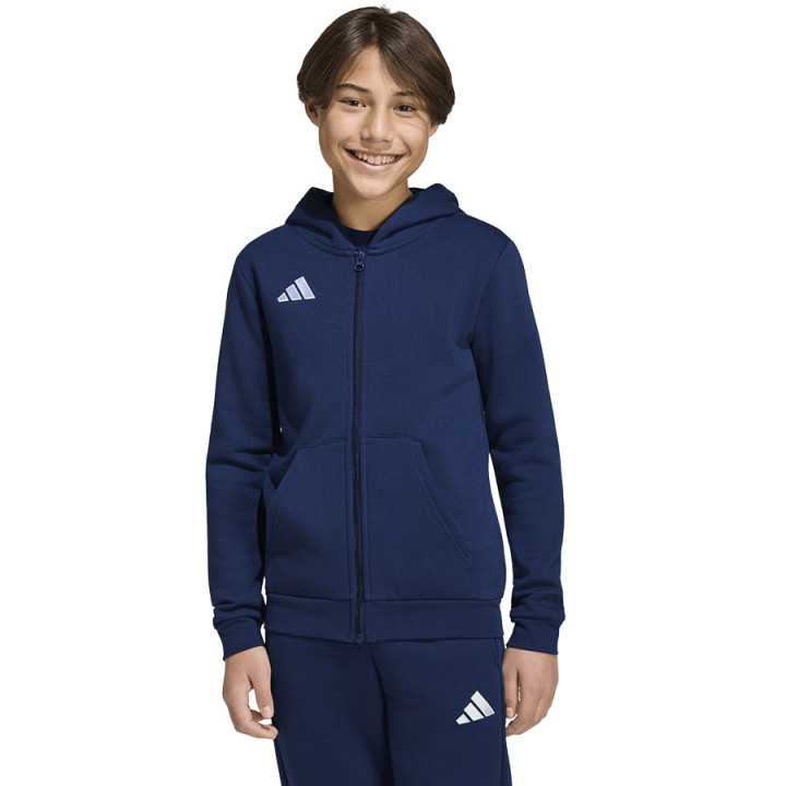Bluza rozpinana z kapturem dziecięca adidas Entrada 26 KH1784 | VUX.pl