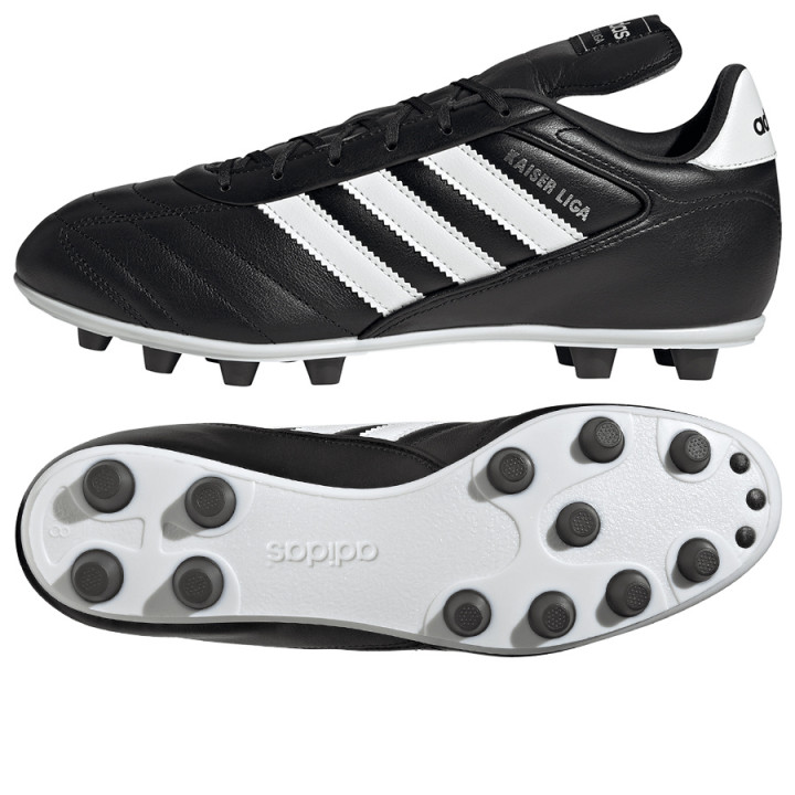 Buty piłkarskie lanki męskie adidas Kaiser Liga 2 czarne | VUX.pl