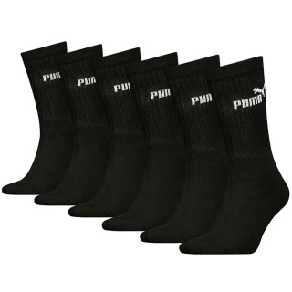 Skarpety męskie Puma Crew 6 par czarne bawełniane 938759-01 | VUX.pl