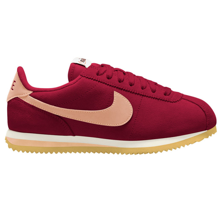 Buty nubukowe sznurowane Nike Cortez Suede W czerwone | VUX.pl