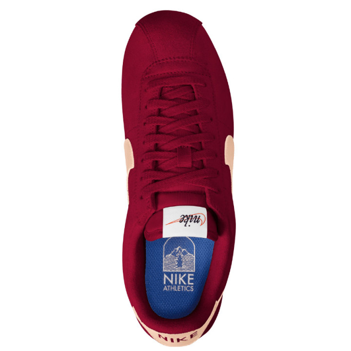 Buty nubukowe sznurowane Nike Cortez Suede W czerwone | VUX.pl