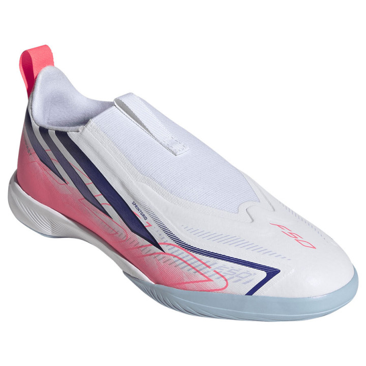 Buty halowe junior adidas F50 Hyperfast League LL IN białe | VUX.pl