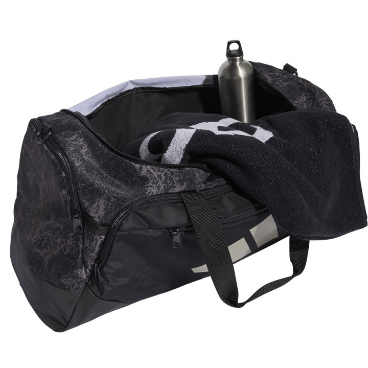 Torba treningowa adidas Defender Graphic Duffle M czarna 1 | VUX.pl