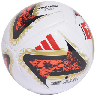 Piłka nożna adidas Bundesliga Torfabrik Training biała KG6040 | VUX.pl