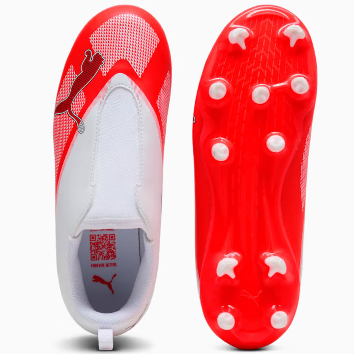 Korki lanki junior Puma Ultra 7 PLAY LL FG/AG czerwone | VUX.pl