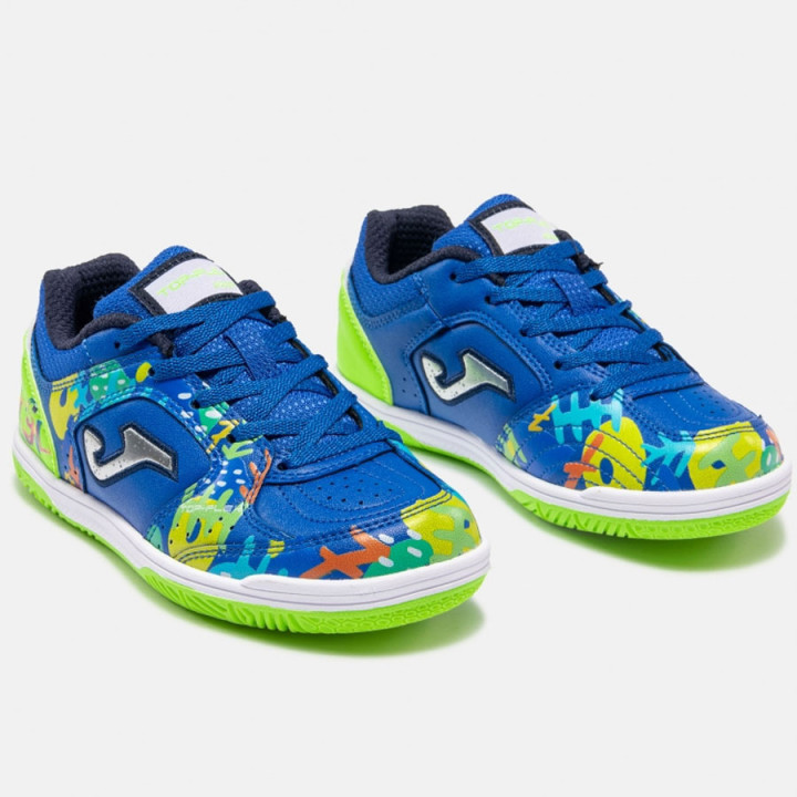 Buty halowe junior Joma Top Flex 2602 IN niebieskie | VUX.pl