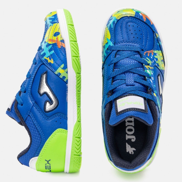 Buty halowe junior Joma Top Flex 2602 IN niebieskie | VUX.pl