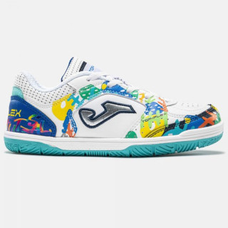 Buty piłkarskie halowe junior Joma Top Flex 2602 IN białe | VUX.pl