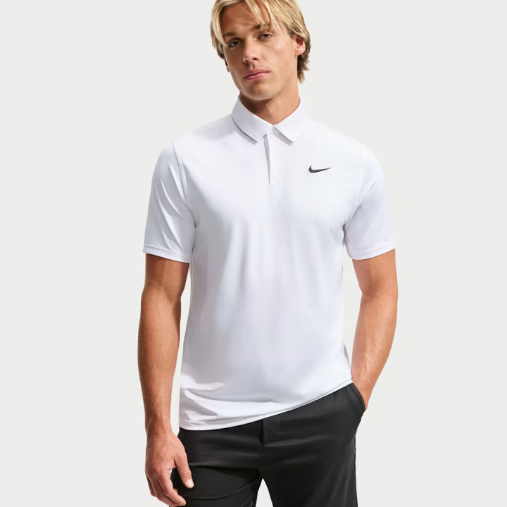 Koszulka polo z długim rękawem męska Nike Velocity biała | VUX.pl