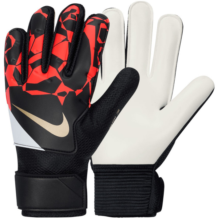 Rękawice bramkarskie junior Nike Match czarne krój flat | VUX.pl