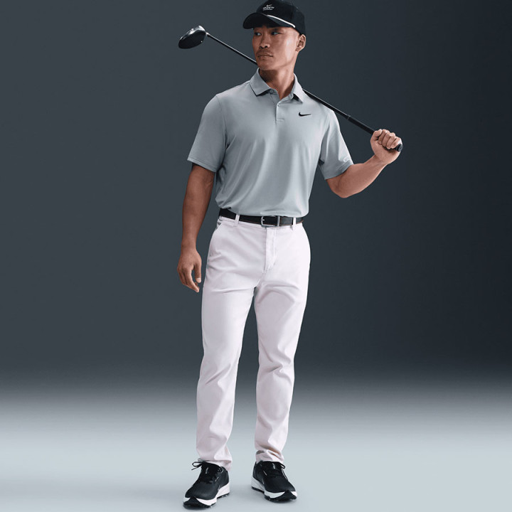Koszulka polo z długim rękawem męska Nike Velocity szara | VUX.pl