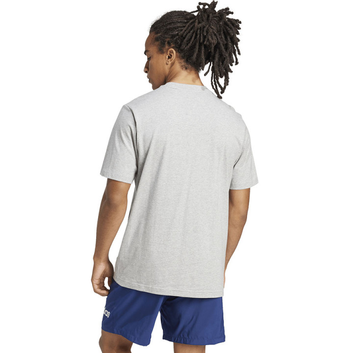 T-shirt bawełniany męski adidas Single Jersey Linear szary | VUX.pl