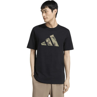 T-shirt męski adidas Camo Three Bar Logo Graphic czarny | VUX.pl