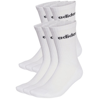 Skarpety damskie adidas Linear Crew Cushioned 6 par białe | VUX.pl