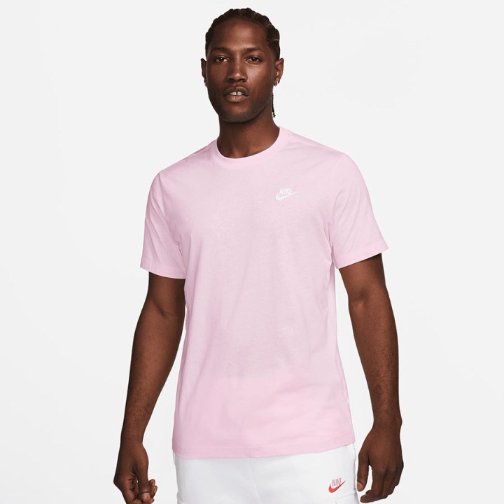 Koszulka bawełniana męska Nike Sportswear Club jasnoróżowa | VUX.pl