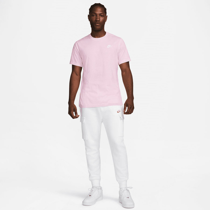 Koszulka bawełniana męska Nike Sportswear Club jasnoróżowa | VUX.pl