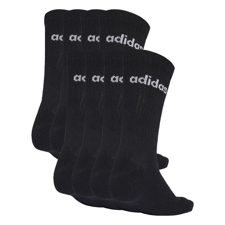 Skarpety męskie 10 par adidas Linear Cushioned Crew czarne | VUX.pl