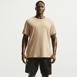 Koszulka bawełniana męska Nike Sportswear Club beżowa | VUX.pl