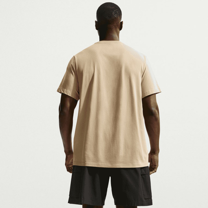 Koszulka bawełniana męska Nike Sportswear Club beżowa | VUX.pl