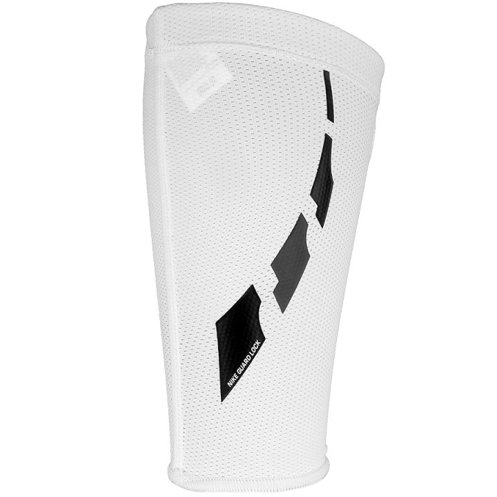 Nogawki kompresyjne Nike Guard Lock Elite Sleeves białe | VUX.pl