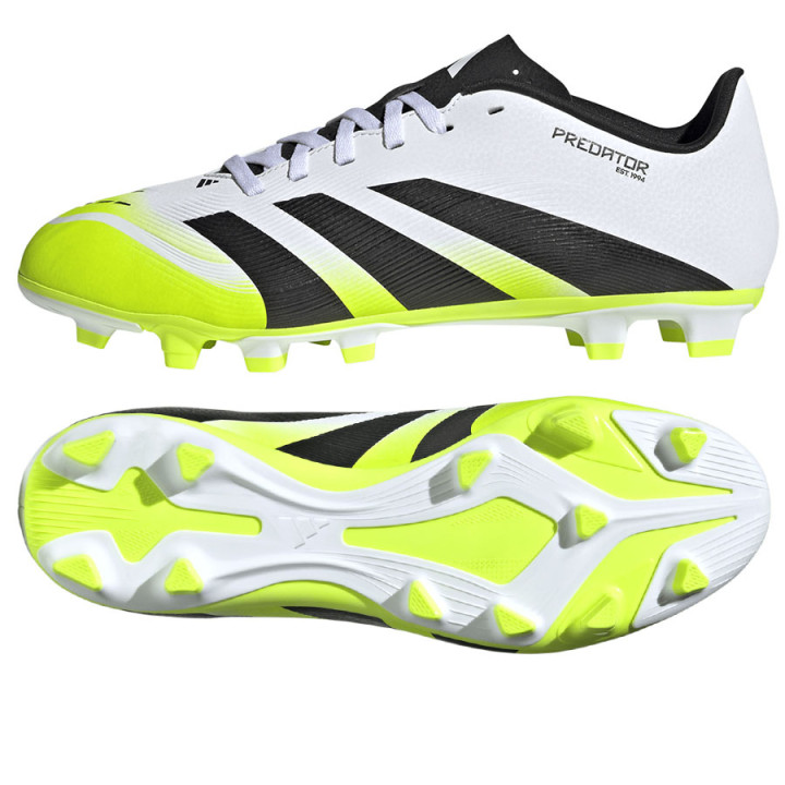 Korki lanki adidas Predator Club FG/MG białe sznurowane | VUX.pl