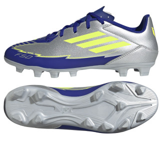 Korki lanki sznurowane adidas F50 Club FG/MG srebrne IH0916 | VUX.pl
