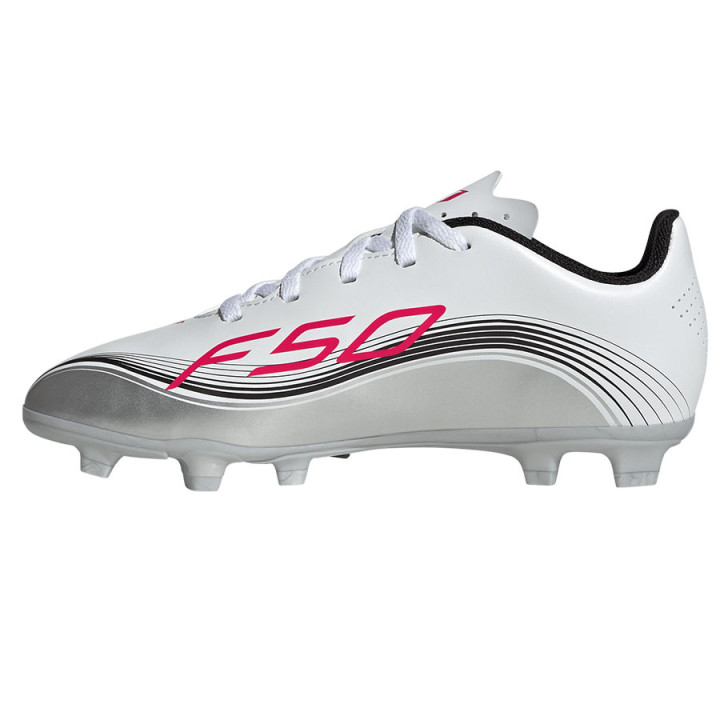 Korki lanki junior adidas F50 Messi Club FG/MG białe JP7457 | VUX.pl
