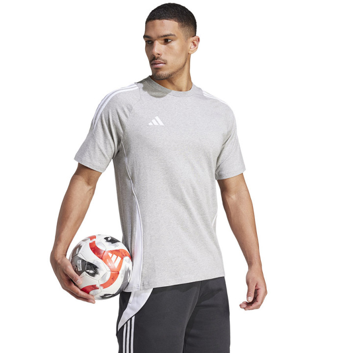 Koszulka z krótkim rękawem męska adidas Tiro 24 Sweat szara | VUX.pl