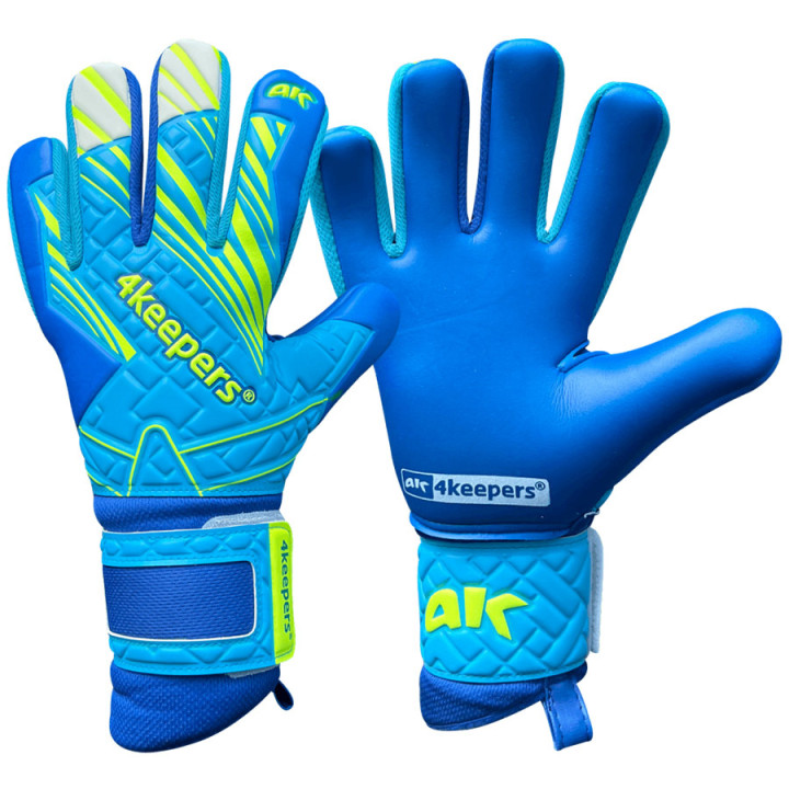 Rękawice bramkarskie 4Keepers Soft Azur NC niebieskie S929237 | VUX.pl