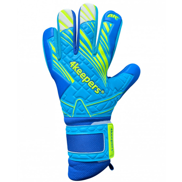 Rękawice bramkarskie 4Keepers Soft Azur NC niebieskie S929237 | VUX.pl
