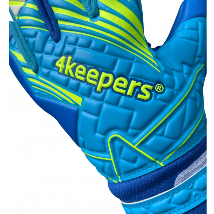 Rękawice bramkarskie 4Keepers Soft Azur NC niebieskie S929237 | VUX.pl