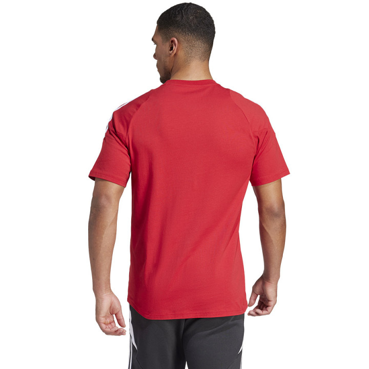 Koszulka męska adidas Tiro 24 Sweat Tee czerwona krótki | VUX.pl